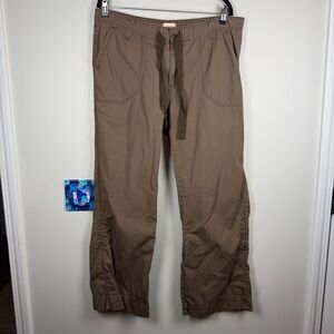Vintage Y2K Levi’s Brown Convertible Parachute Utility Roll Up Baggy Pants 16